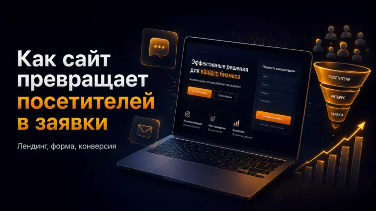 Как сайт превращает посетителей в заявки